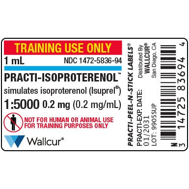 Wallcur-Practi-Isoproterenol Isuprel Label-MedTech-1